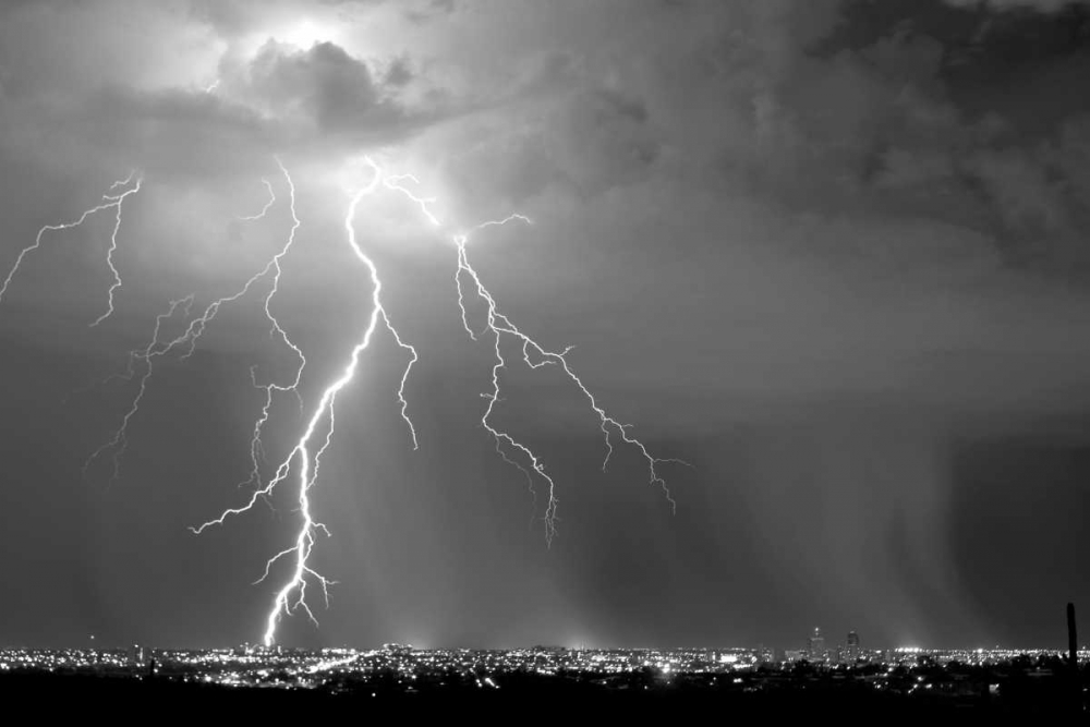 Urban Storm BW art print by Douglas Taylor for $57.95 CAD