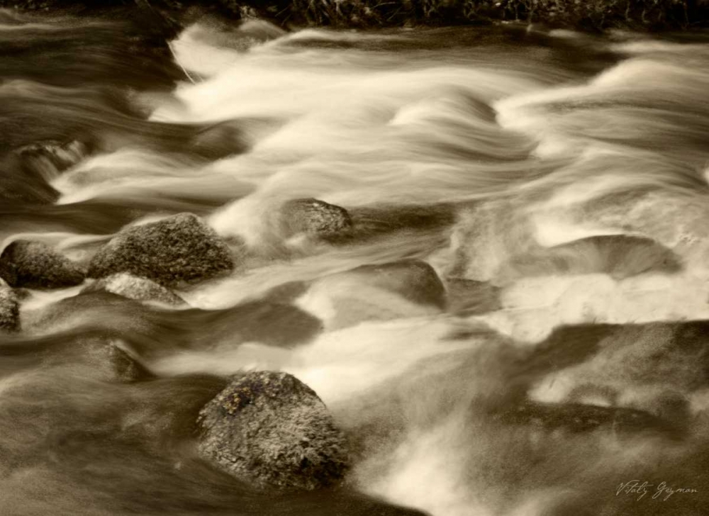 Sepia Waters V art print by Vitaly Geyman for $57.95 CAD