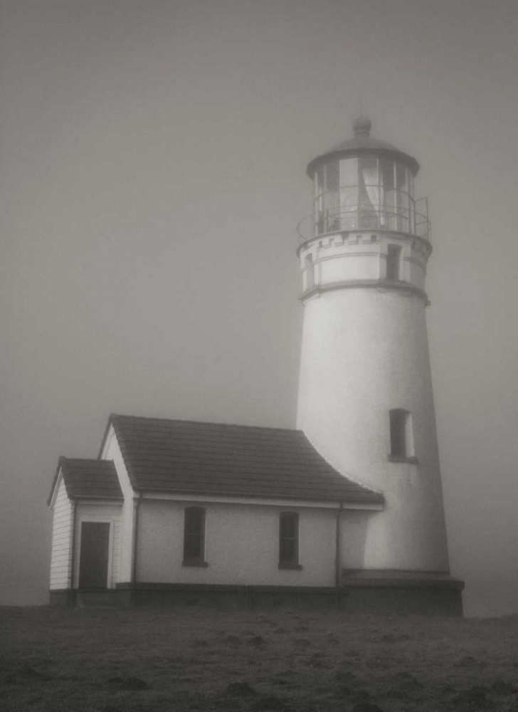 Misty Lighthouse II art print by Vitaly Geyman for $57.95 CAD