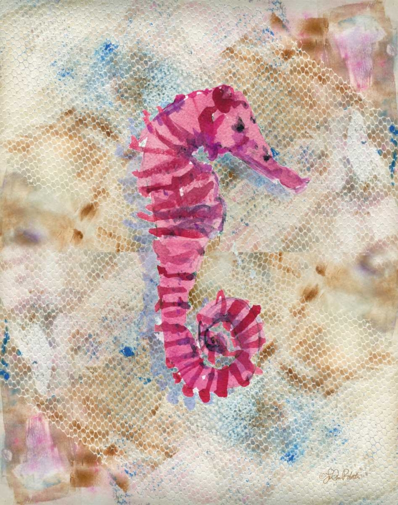 Pink Seahorse art print by LuAnn Roberto for $57.95 CAD