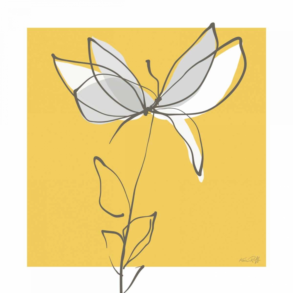 Yellow and Gray I art print by Kris Ruff for $57.95 CAD
