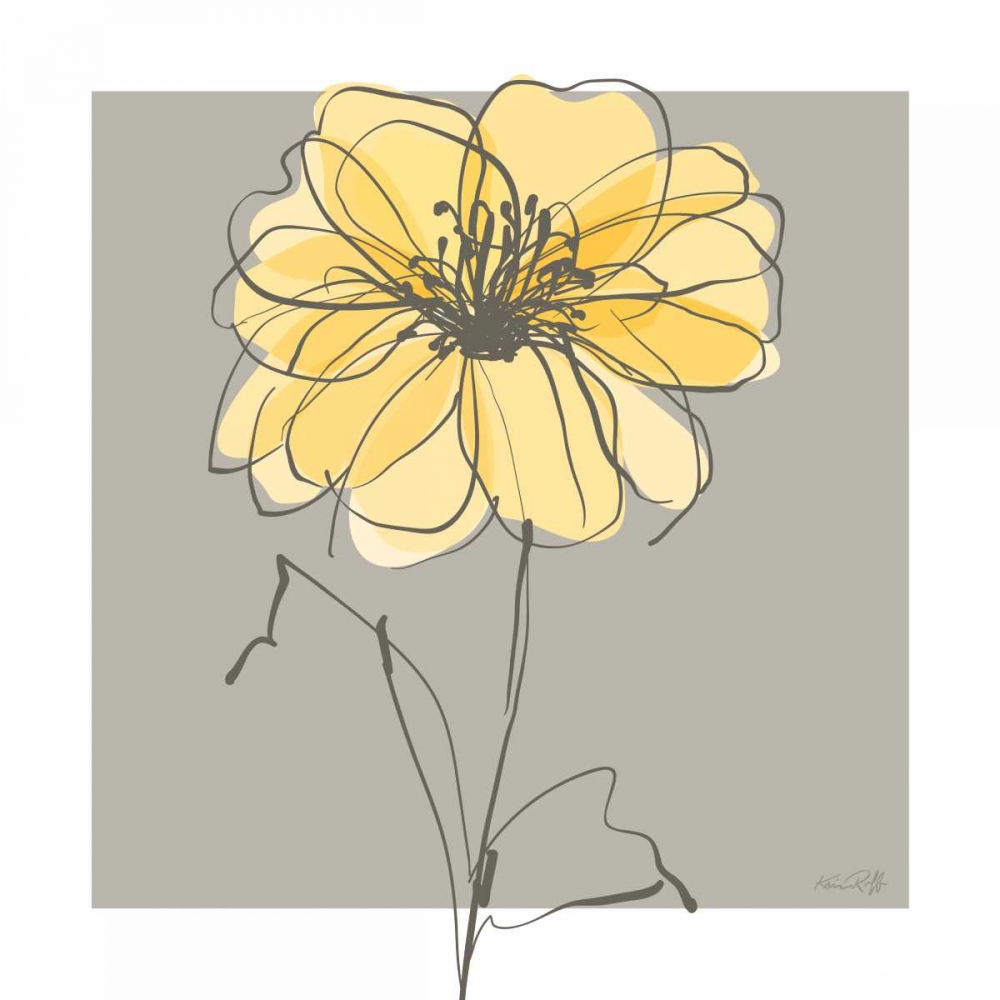Yellow and Gray II art print by Kris Ruff for $57.95 CAD