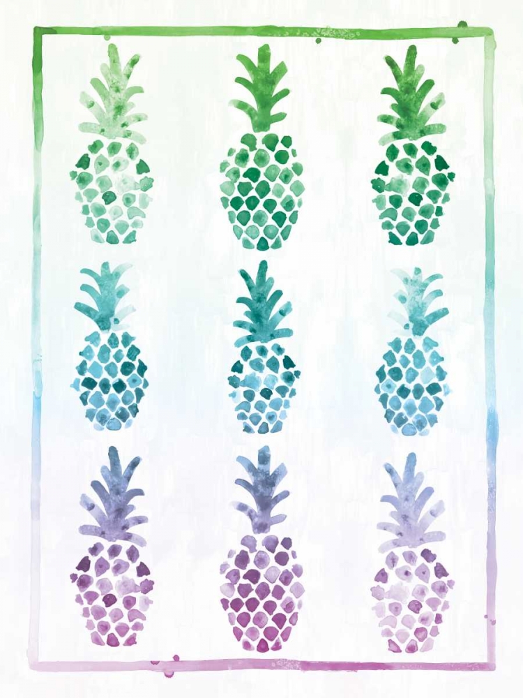 Ombre Pineapple art print by Ashley Sta Teresa for $57.95 CAD