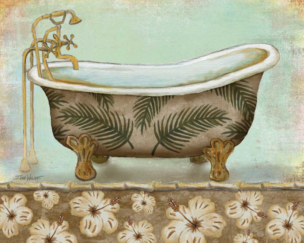 Tropical Bath I art print by Todd Williams for $57.95 CAD