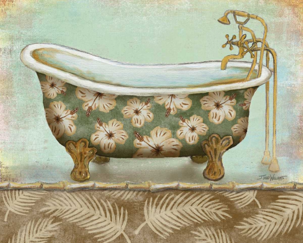 Tropical Bath II art print by Todd Williams for $57.95 CAD