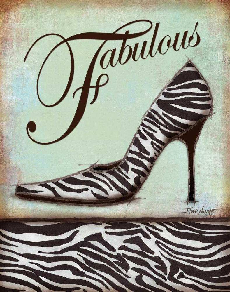 Zebra Shoe art print by Todd Williams for $57.95 CAD