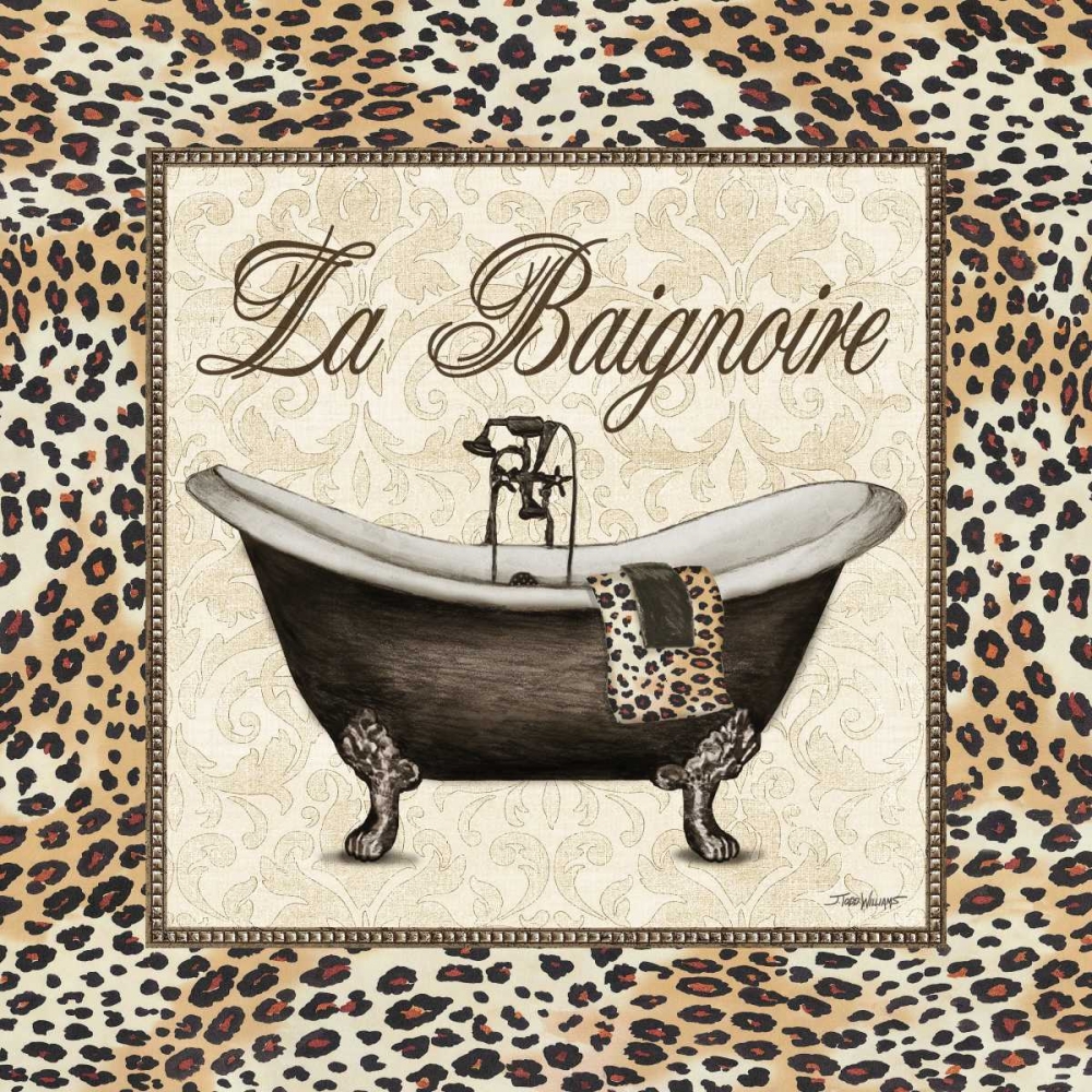 Leopard Bathtub art print by Todd Williams for $57.95 CAD