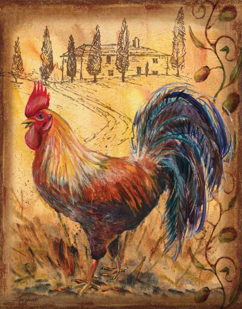 Tuscan Rooster II art print by Todd Williams for $57.95 CAD
