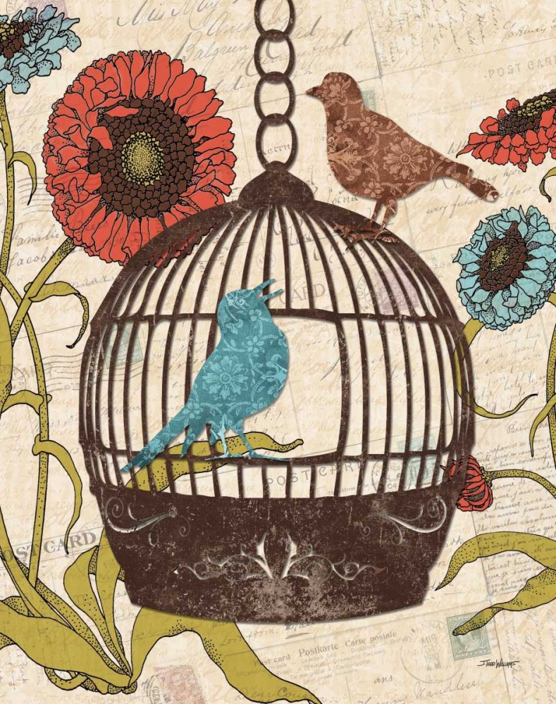 Birds and Blooms III art print by Todd Williams for $57.95 CAD