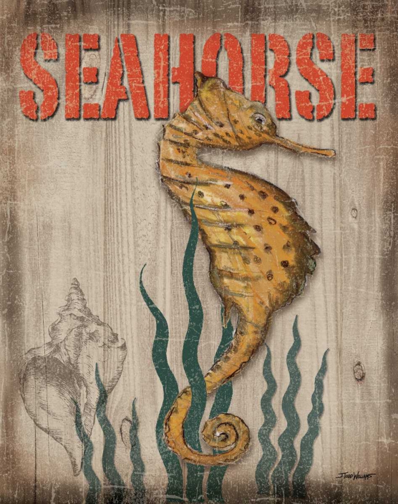 Seahorse art print by Todd Williams for $57.95 CAD