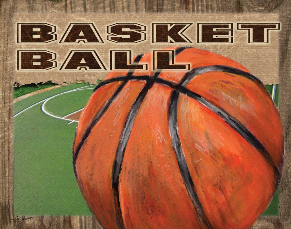 Basketball art print by Todd Williams for $57.95 CAD