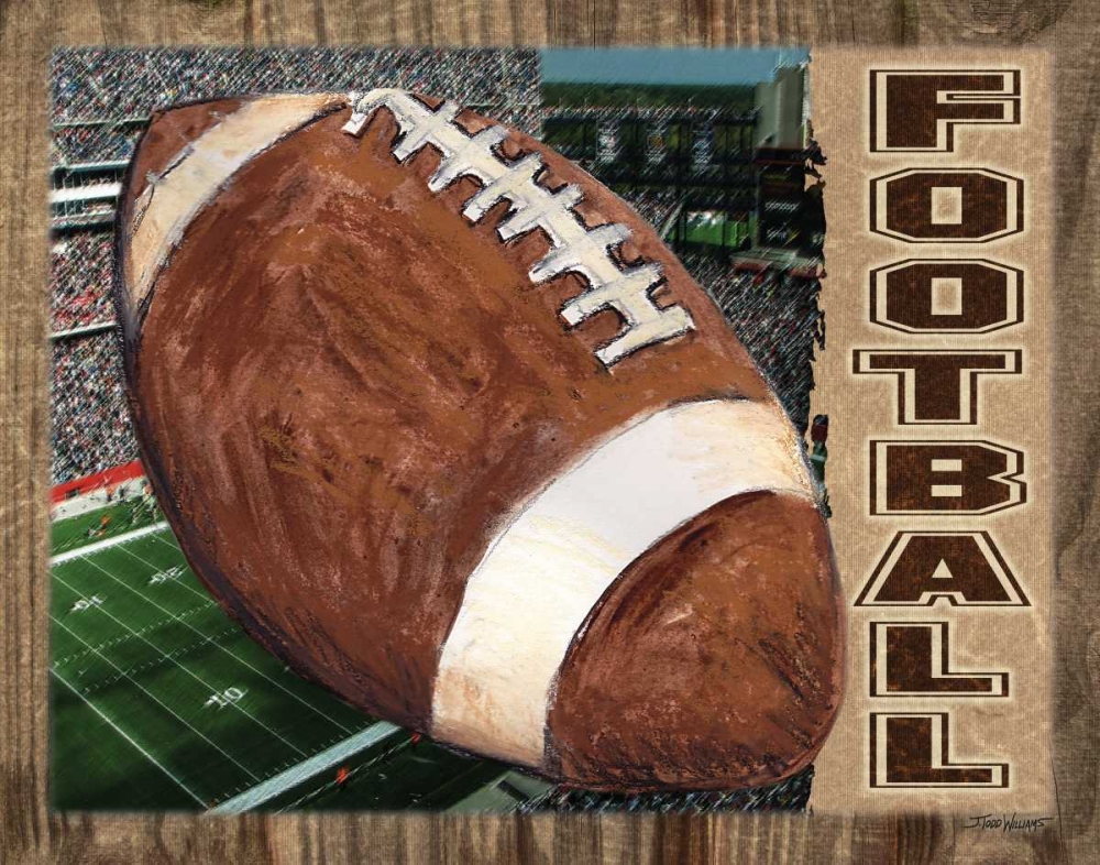 Football art print by Todd Williams for $57.95 CAD