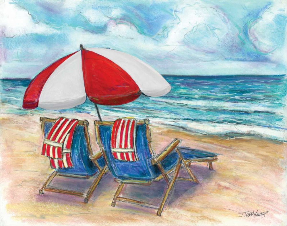 Beach Chairs art print by Todd Williams for $57.95 CAD
