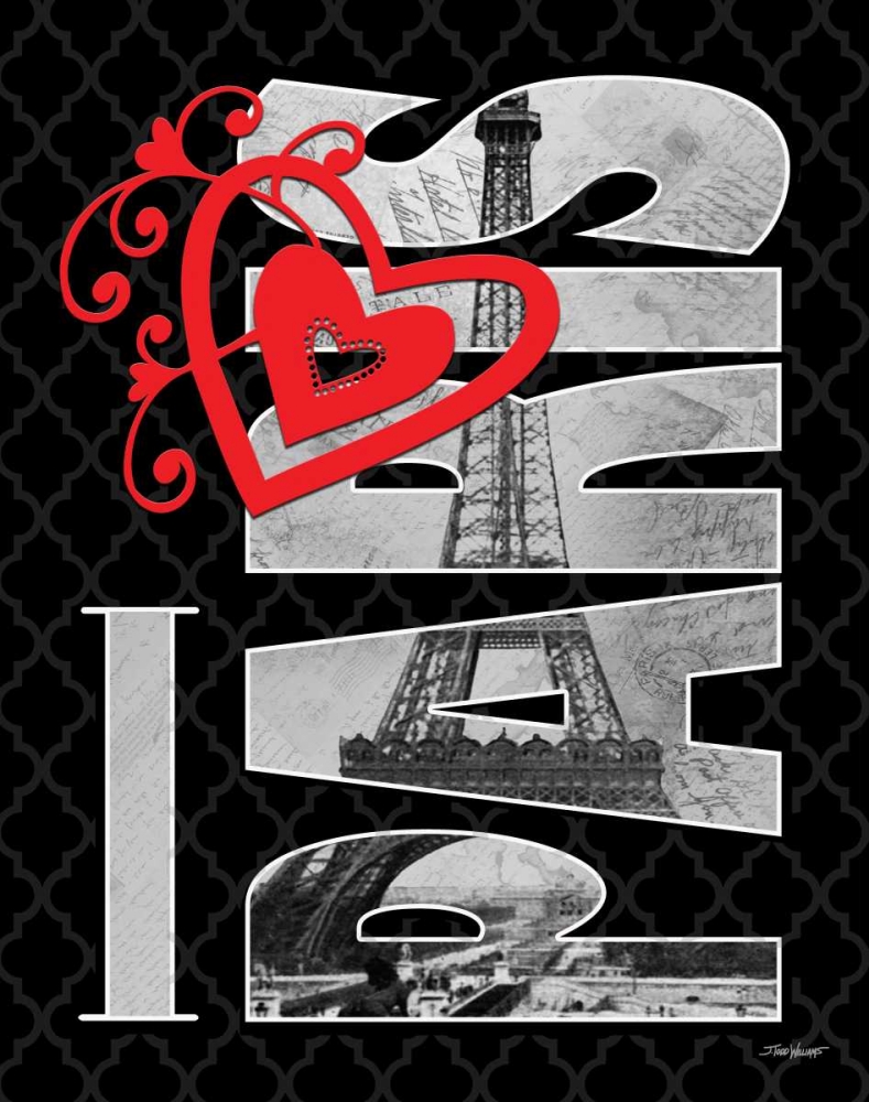 I Love Paris art print by Todd Williams for $57.95 CAD