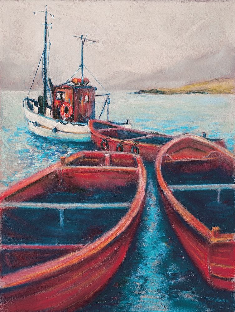 Red Boats art print by Todd Williams for $57.95 CAD