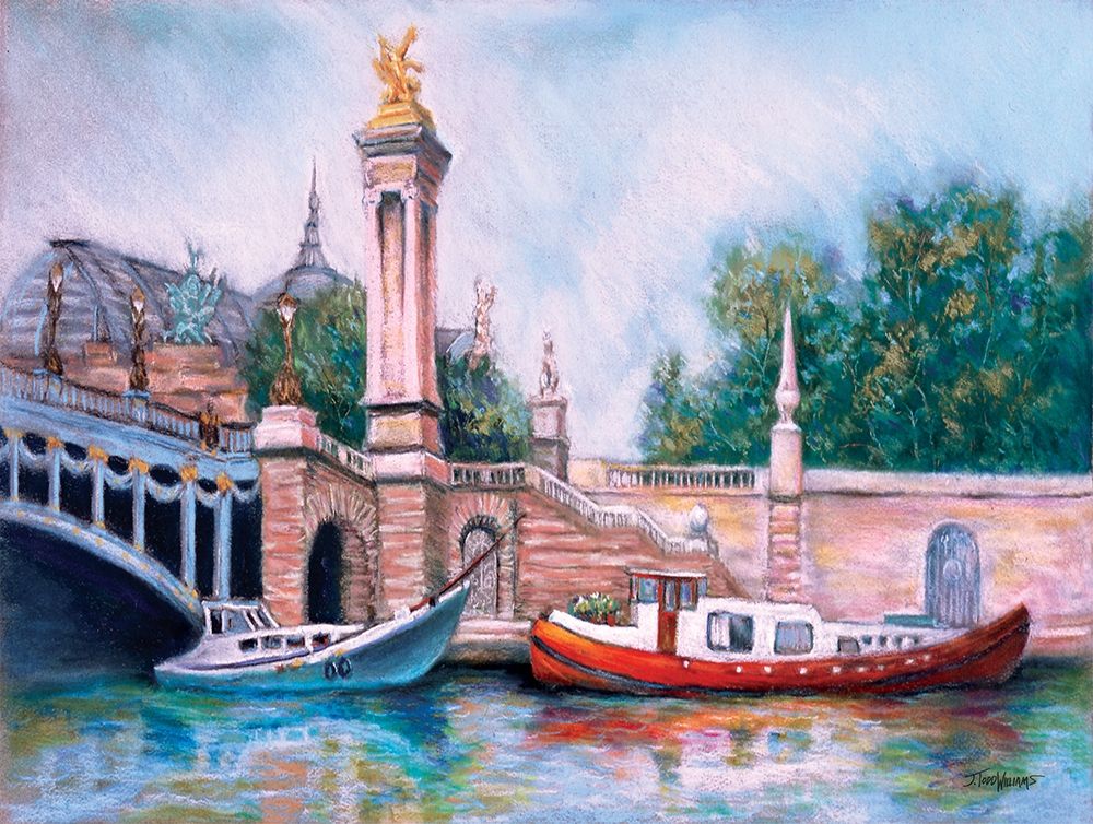 Boats in Paris I art print by Todd Williams for $57.95 CAD