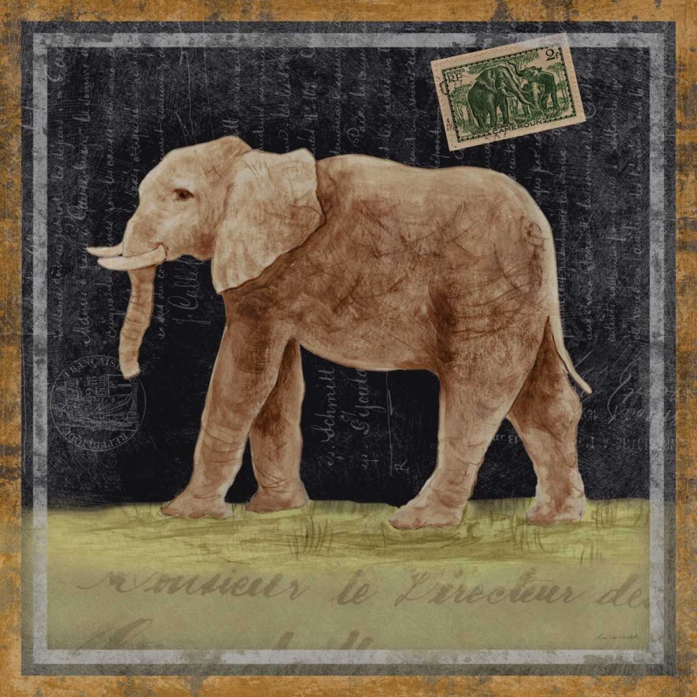 Elephant art print by Lisa Ven Vertloh for $57.95 CAD