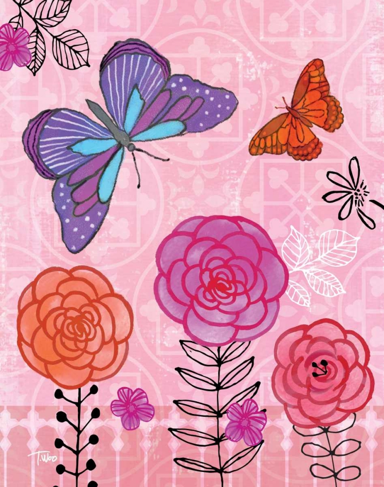 Butterfly Garden IV art print by Teresa Woo for $57.95 CAD