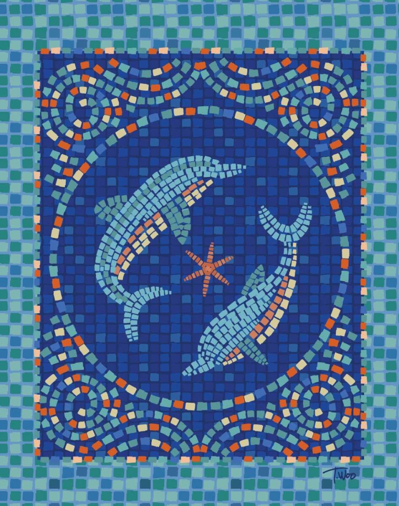Macedonia Reef Dolphins art print by Teresa Woo for $57.95 CAD