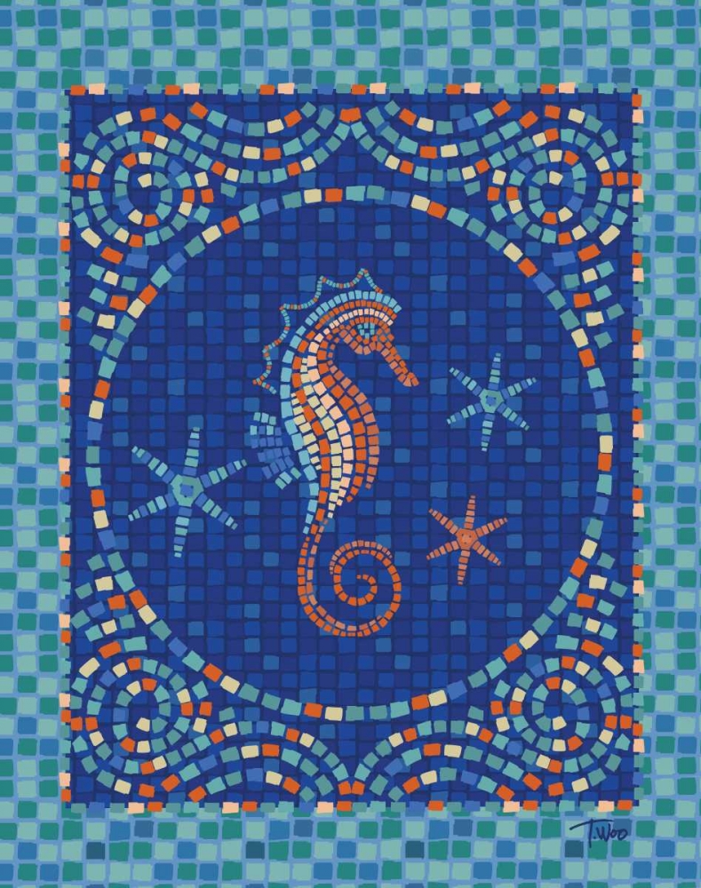 Macedonia Reef Seahorse art print by Teresa Woo for $57.95 CAD