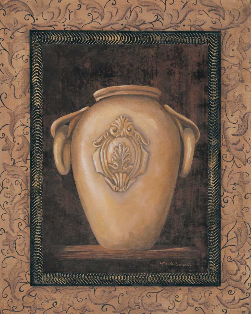 Ancient Pottery I art print by Linda Wacaster for $57.95 CAD