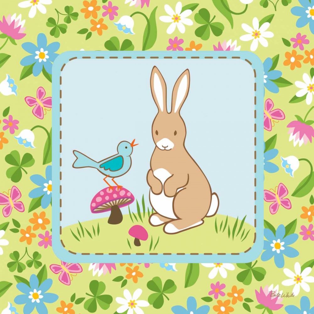 Meadow Bunny II art print by Betz White for $57.95 CAD
