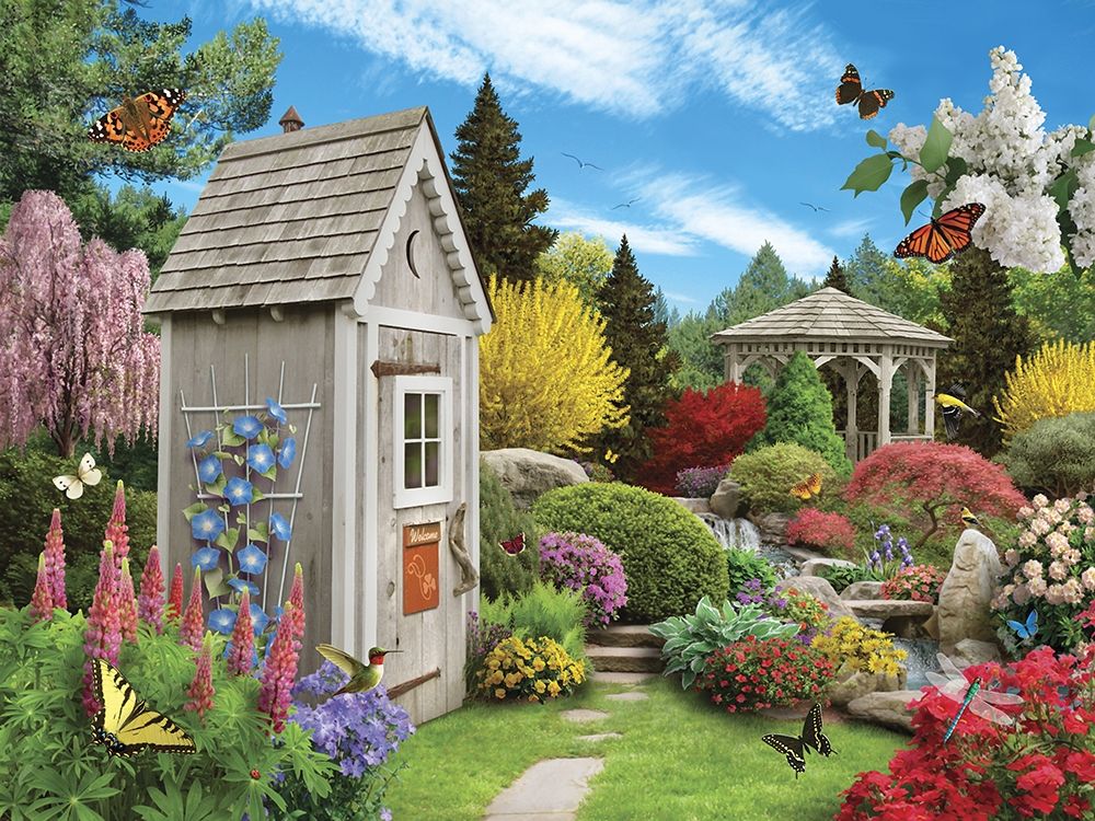 Out in the Garden art print by Alan Giana for $57.95 CAD