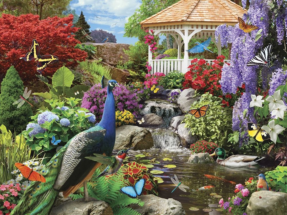 Peacock Paradise art print by Alan Giana for $57.95 CAD