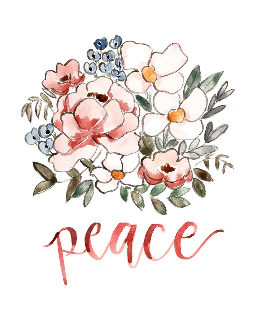 Floral Bouquet Peace art print by Lacy Tatum for $57.95 CAD
