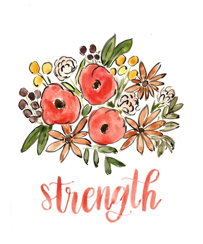 Floral Bouquet Strength art print by Lacy Tatum for $57.95 CAD
