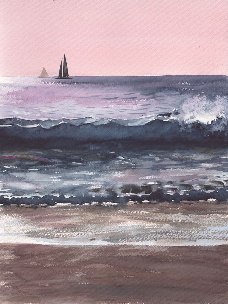 Landscape of sea art print by Samira Yanushkova for $57.95 CAD