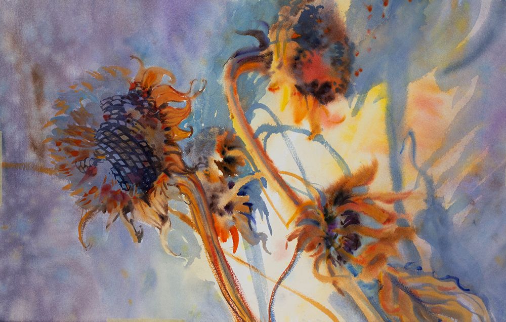 Sunflowers art print by Samira Yanushkova for $57.95 CAD