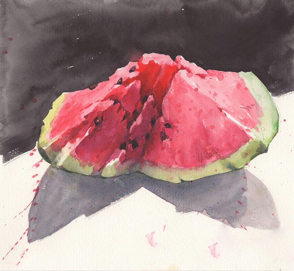 Watermelon art print by Samira Yanushkova for $57.95 CAD