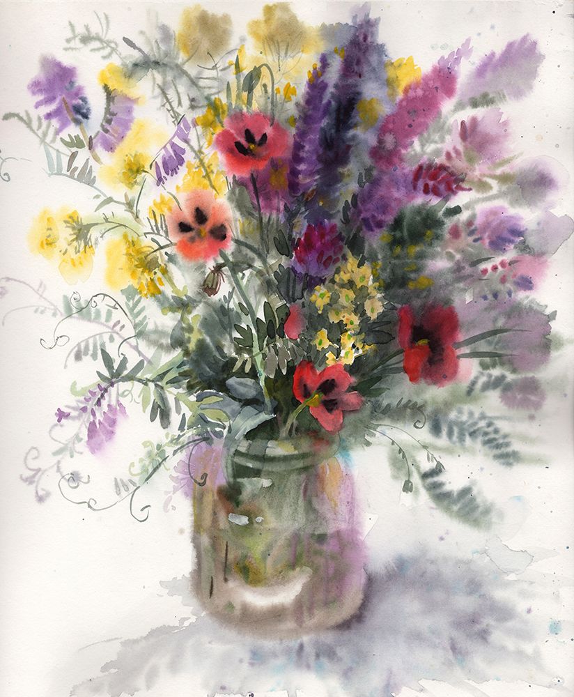 Provence bouquet art print by Samira Yanushkova for $57.95 CAD