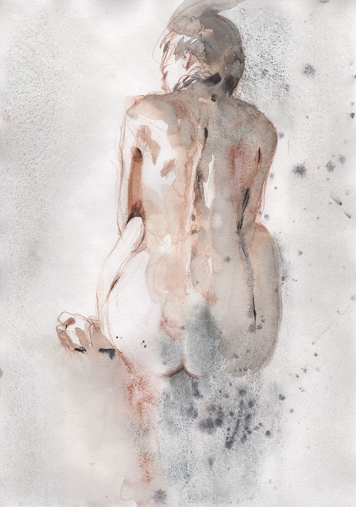 Naked girl from the back art print by Samira Yanushkova for $57.95 CAD