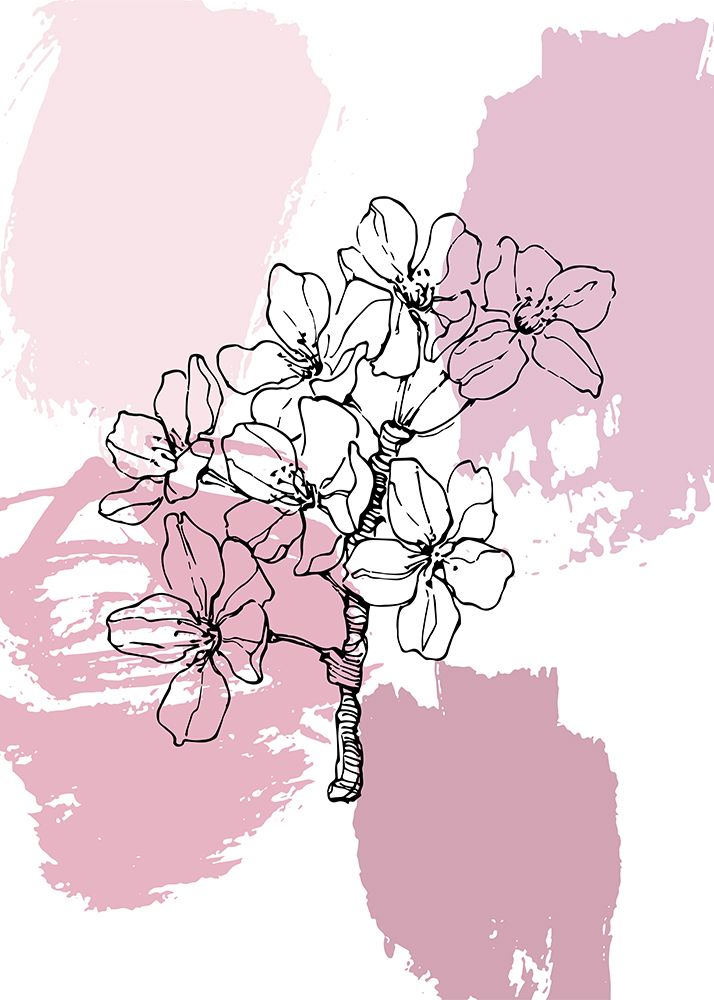 Sakura plant art print by AcantStudio for $57.95 CAD