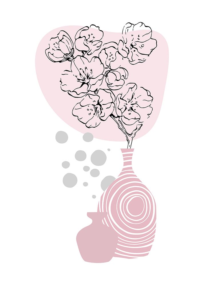 Sakura flowers art print by AcantStudio for $57.95 CAD