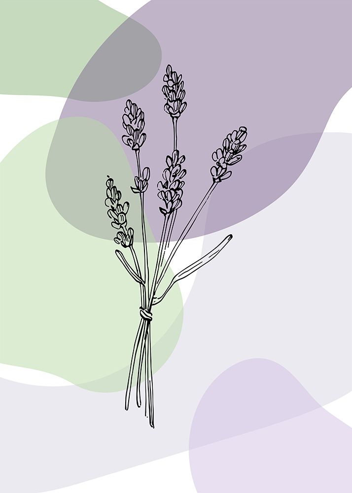Lavender minimalistic art print by AcantStudio for $57.95 CAD