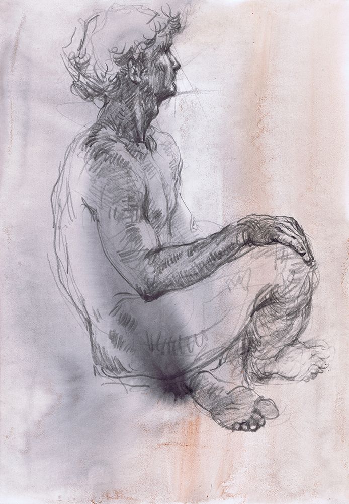 Apollos Grace - Male Sketches art print by Samira Yanushkova for $57.95 CAD