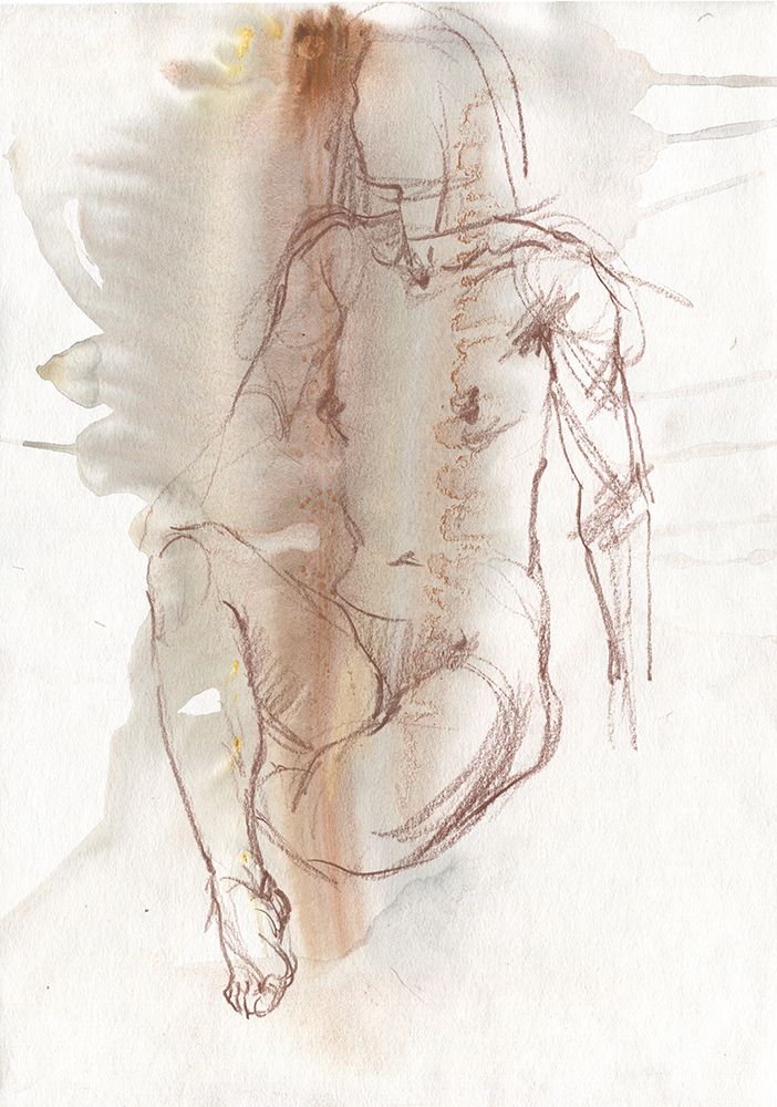 Nude sketch art print by Samira Yanushkova for $57.95 CAD