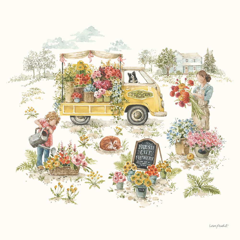 A Beautiful Day I Square art print by Lisa Audit for $57.95 CAD