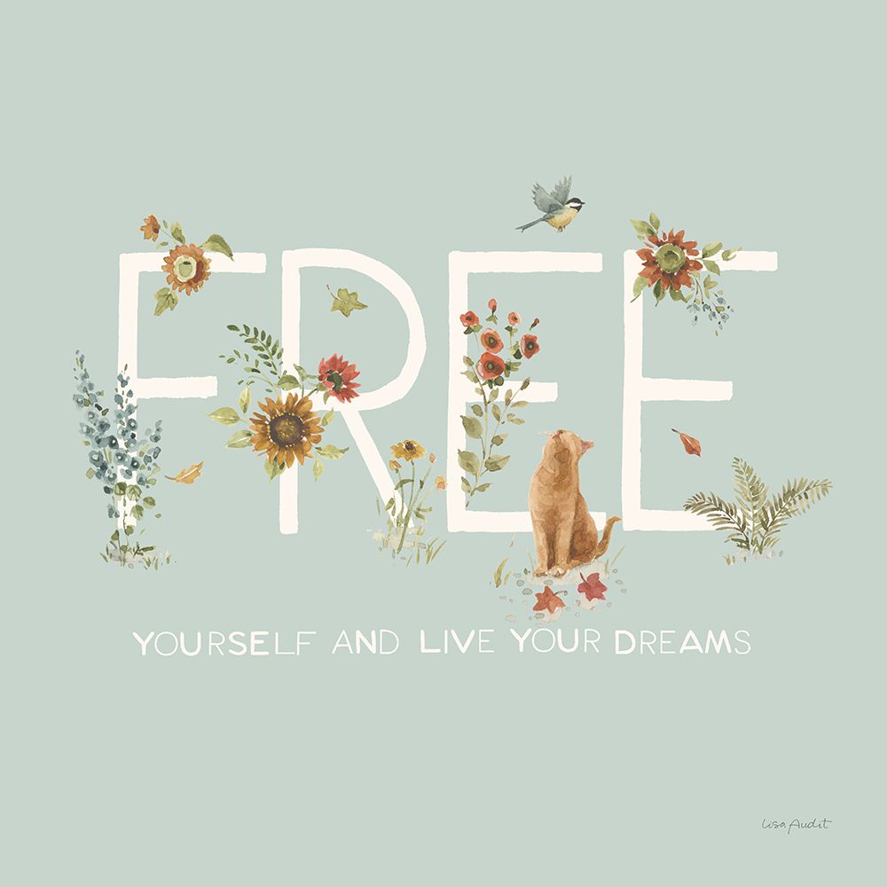 Fall Festival XX on Soft Teal art print by Lisa Audit for $57.95 CAD