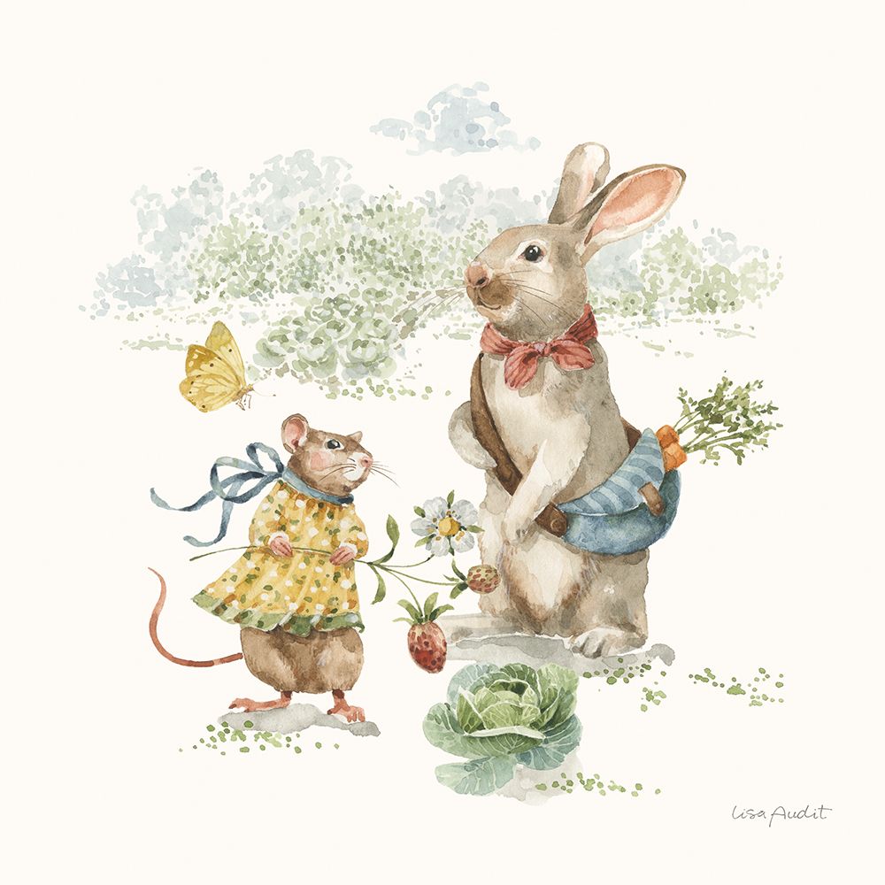 Garden Friends III art print by Lisa Audit for $57.95 CAD