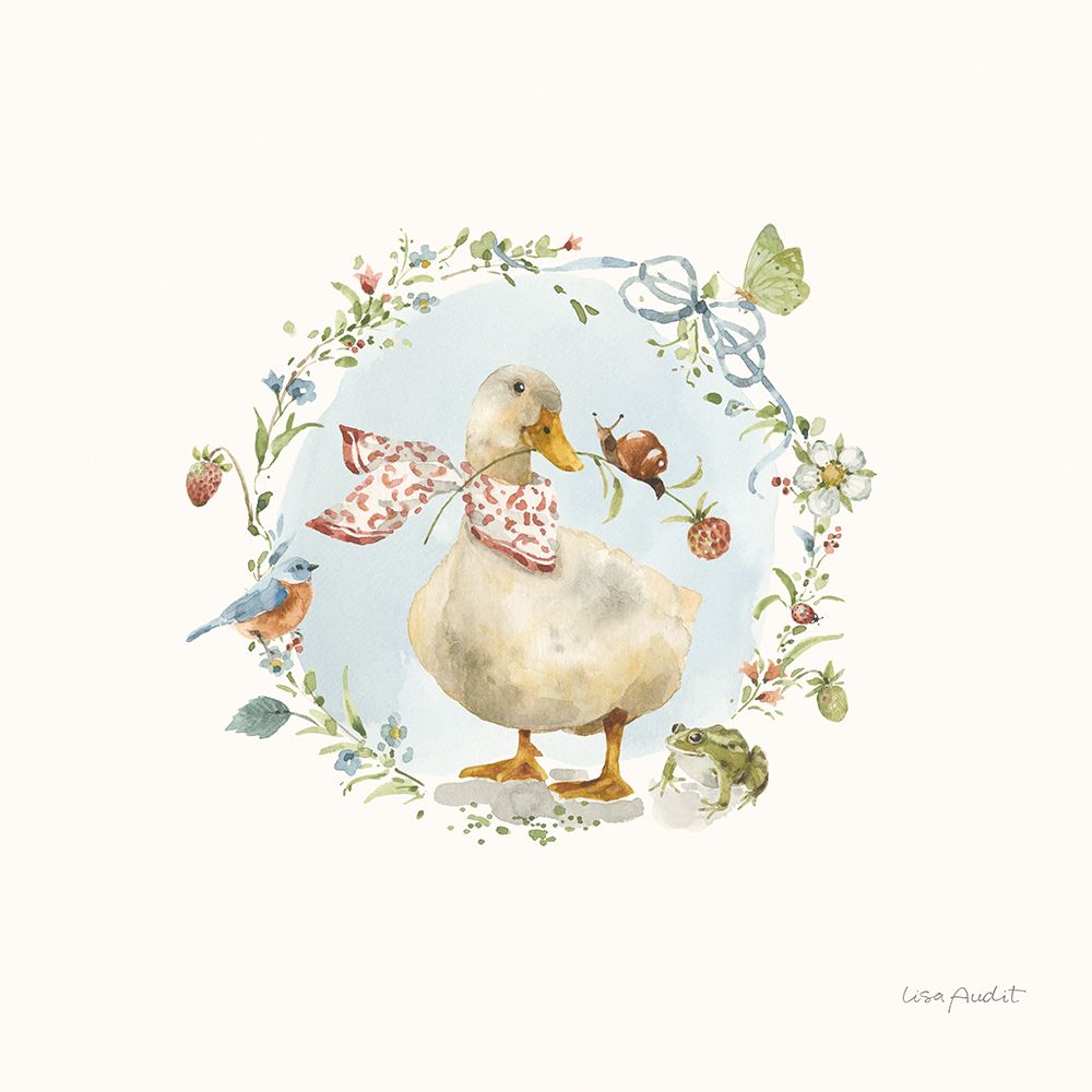 Garden Friends IV art print by Lisa Audit for $57.95 CAD