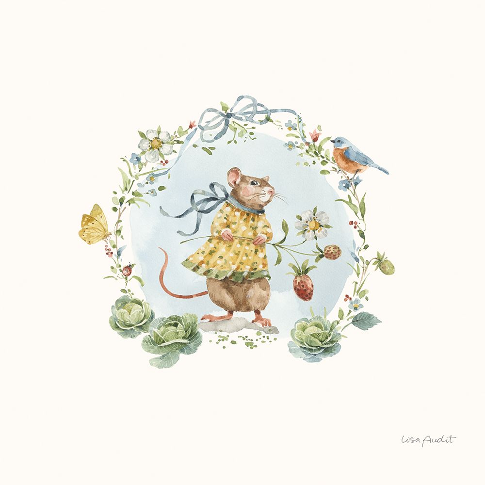Garden Friends VI art print by Lisa Audit for $57.95 CAD