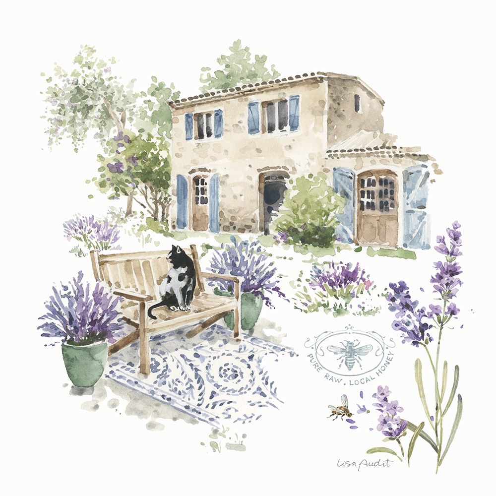 Lavender Field IV art print by Lisa Audit for $57.95 CAD