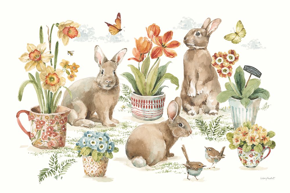 Little Gardeners I art print by Lisa Audit for $57.95 CAD