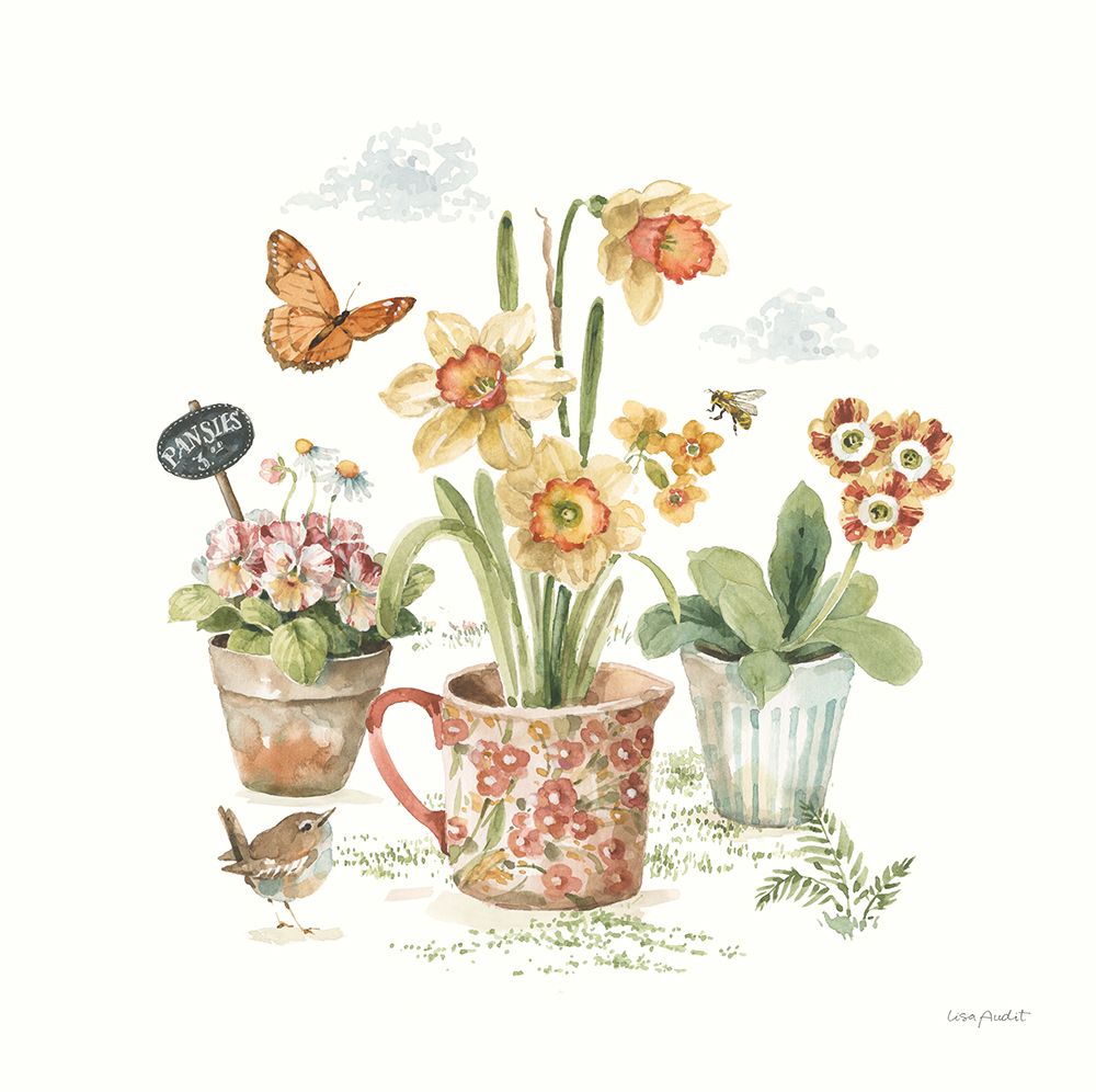Little Gardeners V art print by Lisa Audit for $57.95 CAD