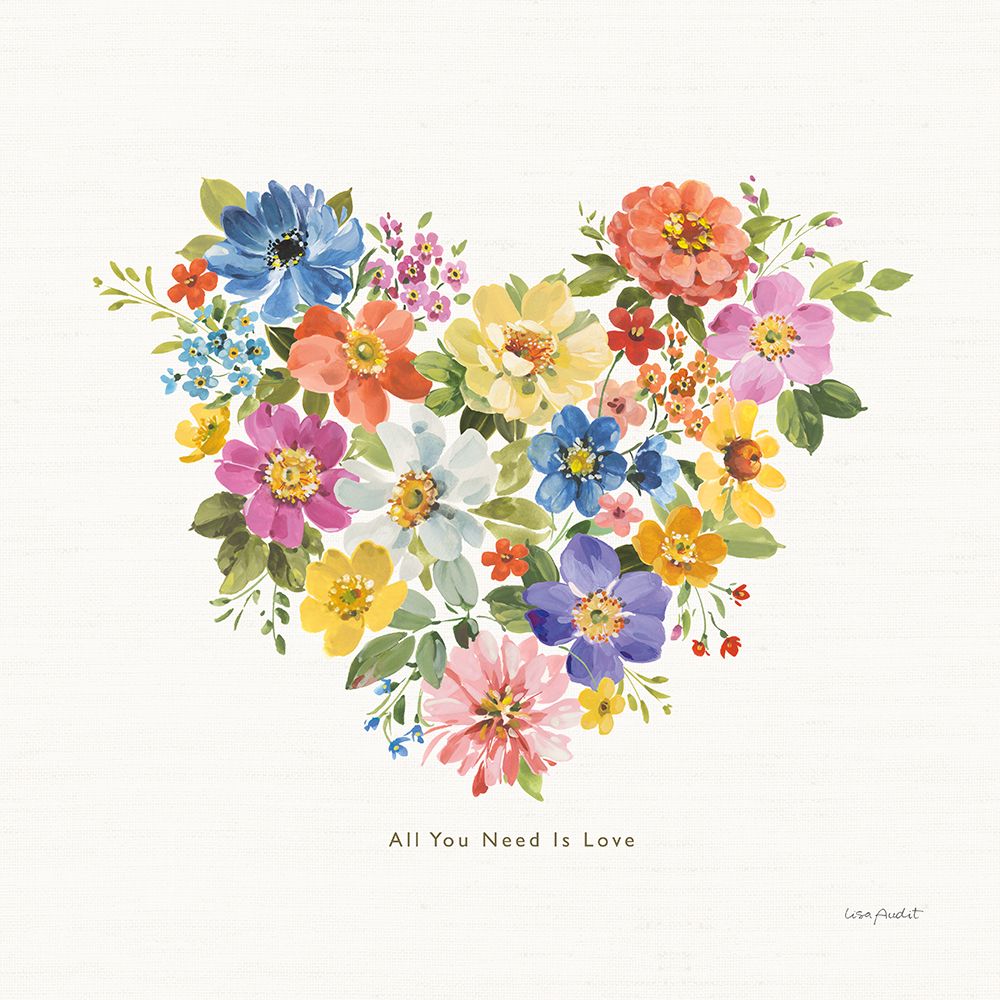 Peace And Love I art print by Lisa Audit for $57.95 CAD