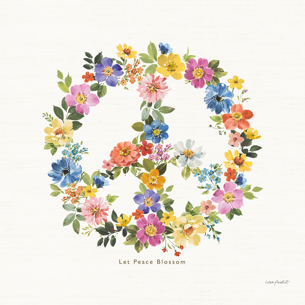 Peace And Love II art print by Lisa Audit for $57.95 CAD